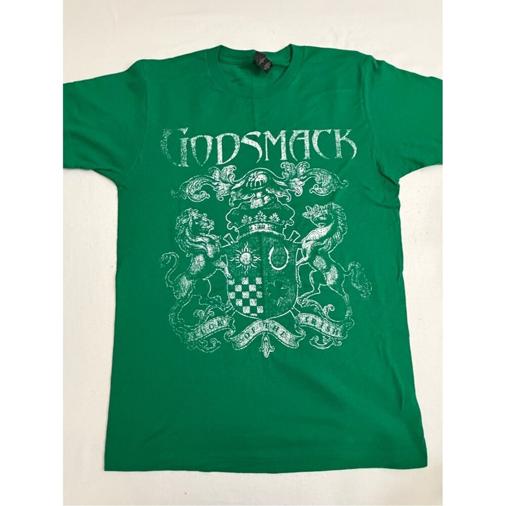 Godsmack Green Crest Graphic Band T-Shirt Size Medium